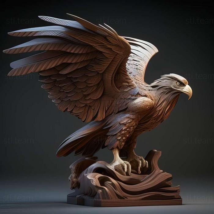 3D model american eagle ooks out of (STL)